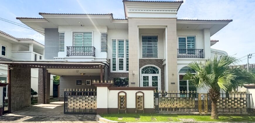 ขายบ้านเดี่ยวสุดหรู สไตล์ยุโรป หลังมุม 3 ห้องนอน เขตประเวศ ใกล้ทางด่วน